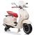 Scooter Piaggio Vespa WHITE biały pojazd akumulatorowy jeździk skuter z napędem elektrycznym Sun Baby J04.007.1.2